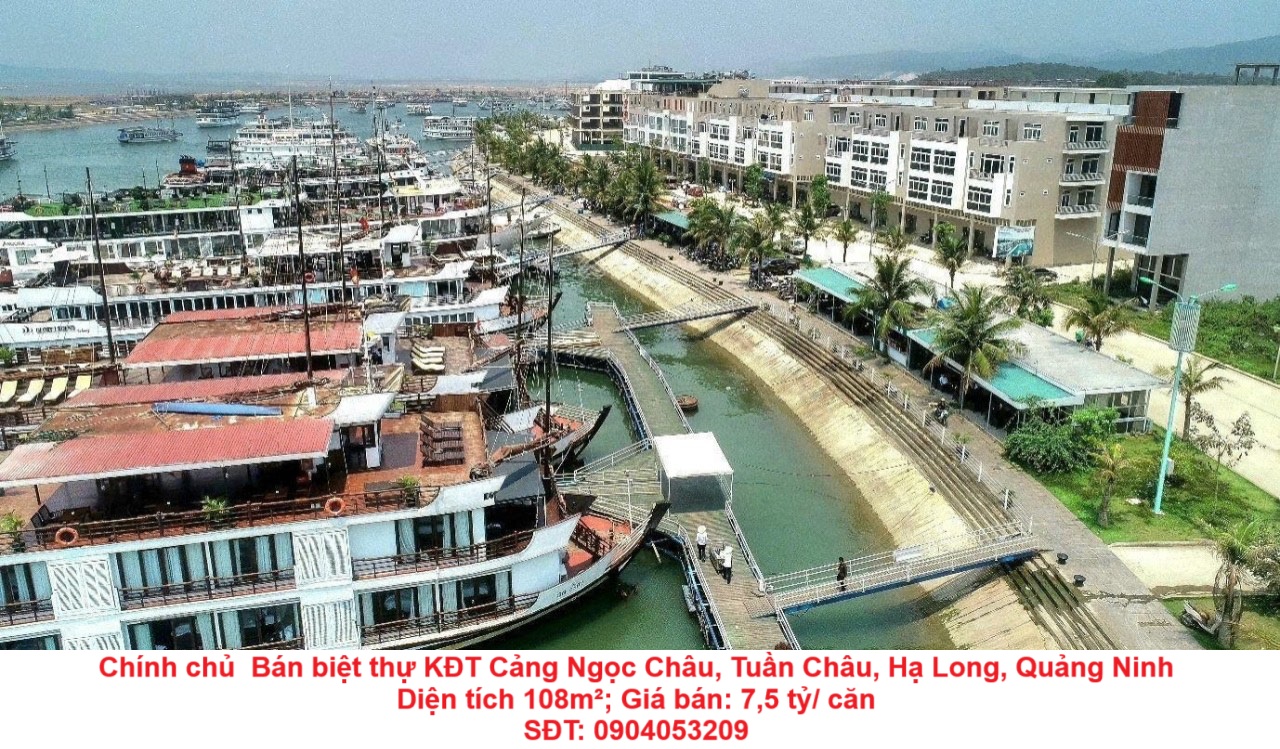 Chính chủ  Bán biệt thự KĐT Cảng Ngọc Châu, Tuần Châu, Hạ Long, Quảng Ninh - Ảnh chính